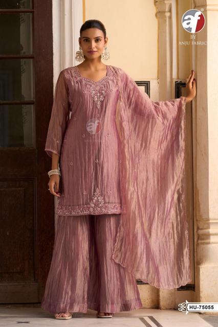 Anju fabrics HU 75055 kurti catalog wholesale ahmedabad